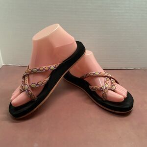 Teva Olowahu Womens Sz 7 Shoes Thong Mush Strappy Flip Flop Sandals Beach Resort